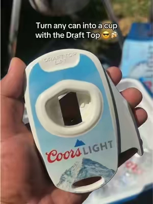 Turn any can into a cup 😎🍻 #drinks #cerveza #drafttop #coorslight 