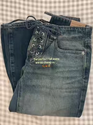 lace up bootcut jeans from pacsun!