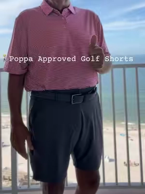 Poppa loves his @MAELREG GOLF golf shorts! You need a pair too!! #golfshorts #mensshorts #golfoutfit #menswear 