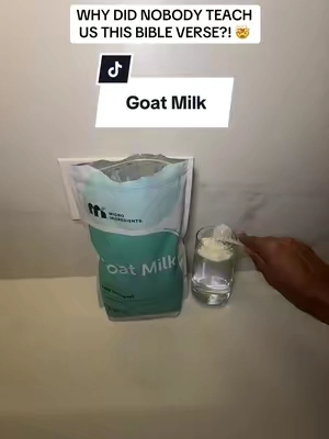 Just A Glass Of Goat Milk A Day 🥛 #christiantiktok #goatmilk #biblicaltruth #holistichealing #summersale 