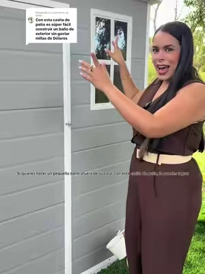 Respuesta a @Dailin si te habían cotizado miles de dólares para hacer un pequeño baño de exterior. Mira este video porque te puedes ahorrar todo ese dinero con esta casita de patio o completamente plástica Mi esposo y yo hicimos un baño de exterior #tiktokshopcreatorpicks #tiktokshopblackfridaysale #TikTokshopbacktoschool #casitadepatio 