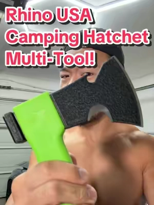 These Camping Hatchets from @Rhino USA are an Outdoor Multi-Tool kit all in one! #campinggear #outdoorgear #rhinousa #Hiking #giftsforhim 