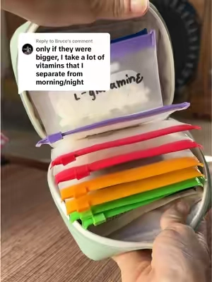 Replying to @Bruce I love this one for larger supplement stacks! #organization #routine #healthhacks #organizer 