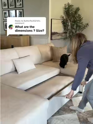 Replying to @Butterfly2021A  The larger sleeper sofa, which is 106”. The smaller sleeper sofa is 81”. I added the measurements to the video so you can save them. 🤍 It ships in separate boxes, so don’t be surprised if they don’t all arrive on the same day. I received two packages first, and the last one arrived the following day.  #sleepersofa #sofabed #couch #sofa  @Weture Official 
