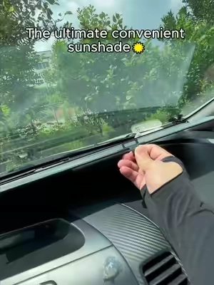 Stop using those old folding sunshades ☀️ #CarTok #CarAccessories #WindshieldSunshade #CarGadgets #SummerDriving