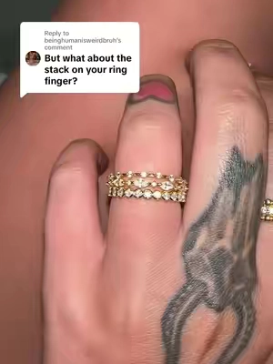 Replying to @beinghumanisweirdbruh #caitlynminimalist #jewelry #ring #daintyjewelry #ringstack 