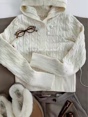 #johngalt #johngaltclothing #cableknitsweater #hoodedsweater #knitsweater 