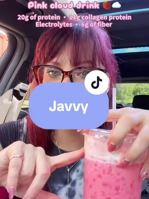 Javvy has a delicious and refreshing pink drink bundle full of electrolytes and protein! It’s soooo good! #javvy #pinkdrink #electrolytes #refresher #hydration 