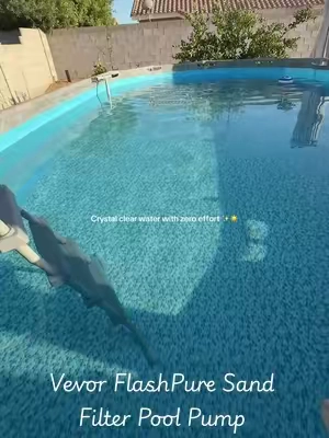 💦 Keep your pool water pristine with zero hassle.  The VEVOR FlashPure Sand Filter Pump combines a heavy-duty 16-inch filter tank with a high-performance 1 HP motor engineered to maximize water circulation and clear debris fast. It’s a reliable, low-maintenance filtration system built to keep above-ground pools crystal clear and swim-ready with minimal upkeep. #abovegroundpool #poolcleaning #poolpump #pool #tiktokshopcreatorpicks 