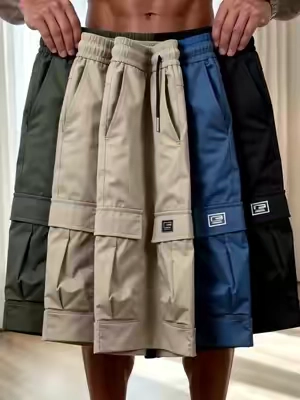 Every muscular guy needs these cargo capris. #gymguyoutfit#menstyle #cargoshorts#guysfashion#tiktokshop