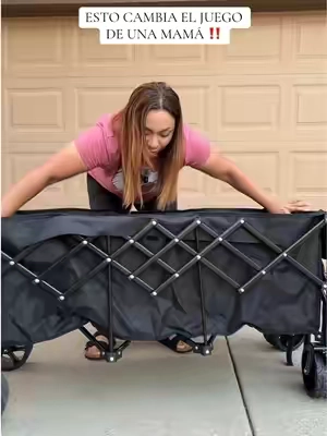 Perfecto wagon para carga pesada. #foldingwagon #busymom #parentsoftiktok #TikTokshopbacktoschool #tiktokshopblackfridaysale 