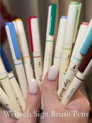 The colors are stunninggggg ✍🏻 @WRITECH #writech #brushpens #brushmarkers #backtoschoolshopping #stationary