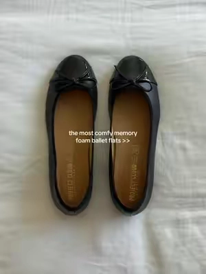 these will go with all of my fall fits ✨ #balletflats #flats #ballerinashoes #projectcloud #captoeflats 