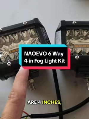 4in fog lights with 6 modes! Perfect for any vehicle or even your stroller #tiktokmademebuyit #foglights #rockcrawlers #CarAccessories #lights 
