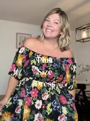 The prettiest floral plus size dress 😍 #fyp #fashionover40 #TikTokFashion 