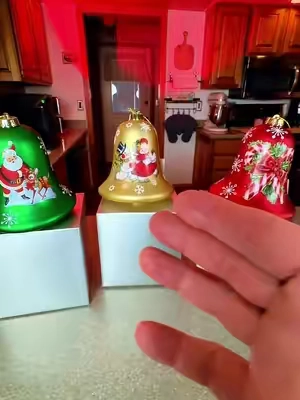 Mr. Christmas Shatterproof Bell Ornaments 3-Pack #ornaments #christmasdecor #RoysRealReviews 