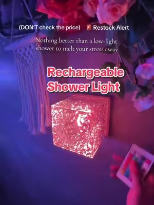 I think I need these lights on for every shower now #showerlight #relaxing #showerlamp #sohochic #lights