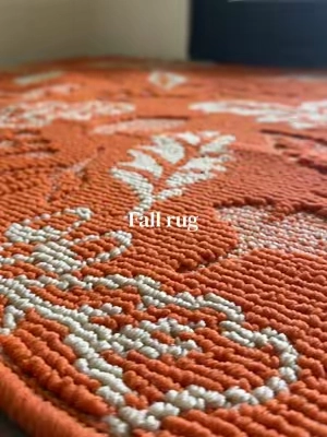 This might be the most practical fall decor I’ve bought. #FallRug #DirtTrapperRug #WashableRug #FallHomeDecor #EntrywayRug