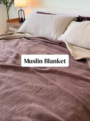 Whereee has this been all my life 😮‍💨 #muslinblanket #cottonblanket #bedding #tiktokshopcreatorpicks 