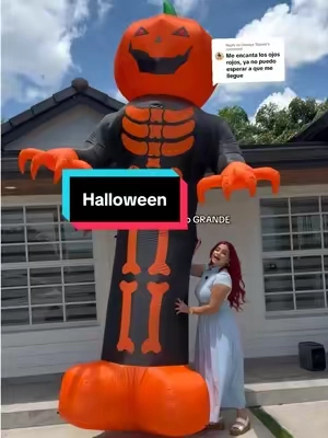Replying to @Danays Tojeiro 12 pies de alto, luces y una calabaza gigante 🎃💀 Este sí transforma la entrada de la casa para Halloween. #halloweendecor#halloweeninflatables#halloween#TikTokshopbacktoschool#tiktokshopcreatorpicks  