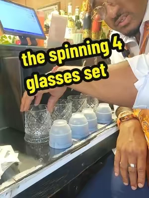 spinning for glass set with ice ball mold ready for any professional bar or mini bar drinking experience 😎 #spinningglassset #coolassglasses #whiskeyglassset #wineglasses #coolproducts 