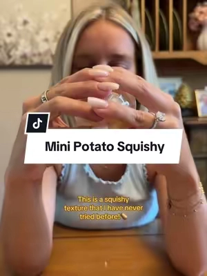 The cutest little stress reliever! 🥔✨ This mini potato squishy is soft, non-rebound, and so satisfying to squeeze!! #potatosquishy #Squishy #FidgetToy #SensoryToy #StressRelief 