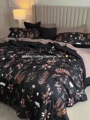 Transform your bedroom into a cozy botanical oasis with this Bedsure reversible comforter set! The soft fabric feels incredibly snug against your skin, and the cute dark floral print adds a dreamy, elegant touch to any space. It comes with 1 comforter and 2 matching pillow shams, so you can upgrade your entire bedding look in one go. Switch between the floral side and solid reverse side whenever you want to change up your room vibe. #BeddingSet #BedroomMakeover #HomeDecor #FloralBedding #CozyHome #bedsure#comforter #SummerVibes #dealsforyoudays #TikTokShopMemorialDay #tiktokshopcreatorpicks