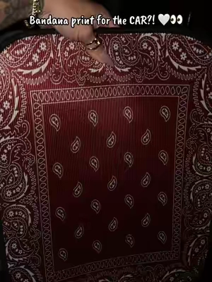 Bandana print car mats that instantly add personality to your interior 🤎 Cute, practical, and easy to clean #BandanaPrint #CarFloorMats #CarAccessories 