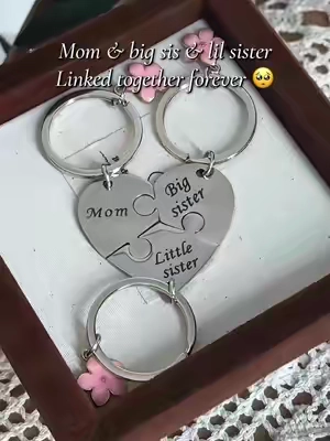 Bond together promise forever #familygift #loveyou #mom #sister #keychain jx