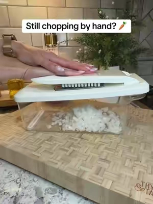 Dinner prep just got so much easier 🧅🥕🥒 This 10-in-1 vegetable chopper and slicer makes quick work of onions, potatoes, cucumbers, carrots and more without all the repetitive chopping. The built-in container catches everything as you prep, making it great for salads, meal prep, soups, salsa and everyday cooking. #vegetablechopper #foodchopper #kitchengadgets #mealpreptools #kitchenessentials vegetable chopper onion chopper vegetable slicer food chopper 10 in 1 vegetable chopper manual food chopper kitchen prep tools meal prep kitchen gadgets