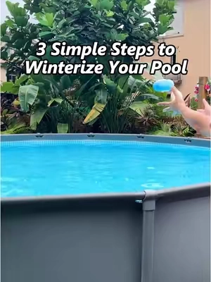 A must-have for pool closing season! ❄️ One kit with your pool cover, pool pillow, and winter balls—everything you need to get winter-ready in 3 simple steps. #poolhacker #PoolClosing #PoolWinterizing #poolcover #poolpillow 