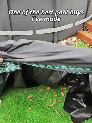 I didn’t buy a pool just to spend all my time cleaning it. 💦 This cover keeps the leaves and debris out so I can actually enjoy the pool. #poolhacker #SummerWins #DealsForYouDays #poolcover #poolseason 