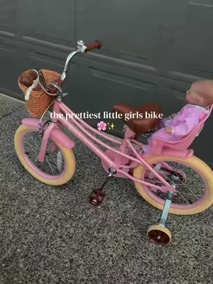 the look on my daughters face when she saw this bike 🥲 #kidsbike #girlsbike #giftforkids #christmasgiftidea #toddlergift 