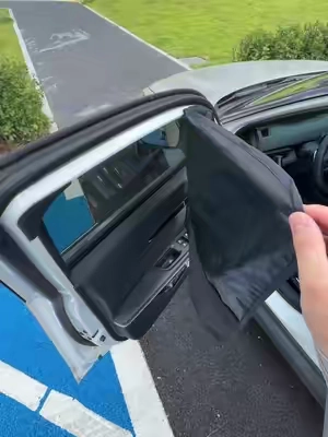 This magnetic car curtain is so much better than tint for privacy #cartint #windowntint #car #summervibes #carmusthaves