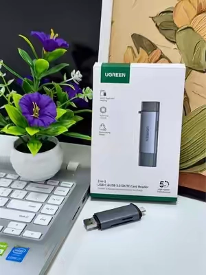 Grab the UGREEN 2-in-1 card reader now - lightning-fast transfers, dual card slots, and a special limited -time discount waiting for you!🚀 #techvibes #SDCardReader #summerfinds #tiktokshopsummersale #PhoneAccessories 