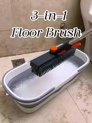 All-round helper for high and low floor cleaning f This super long extendable floor brush is a real lifesaver for high and low floor areas. No more climbing and bending! * No more kneeling reaching high places! #dealsforyoudays #tiktokshopdealsforyoudays #summervibes #clean #scrubbrush 