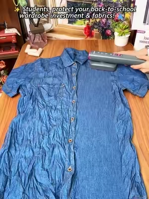 Whoever invented this travel steamer seriously deserves a raise! It glides through wrinkles so smoothly, so do yourself a favor and grab it before this huge sale disappears. ✈️👗#girlythings#steamer#oghomsteamer#StudentSavings#backtoschoolhaul@OGHom US 