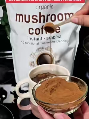Organic Instant 10 in 1 Mushroom Coffee Powder de Micro Ingredients, apoya la energía, concentración, enfoque #mushroomcoffee #cafedehongos #mushroomcoffeebenefits #tiktokshopcreatorpicks #TikTokshopbacktoschool 