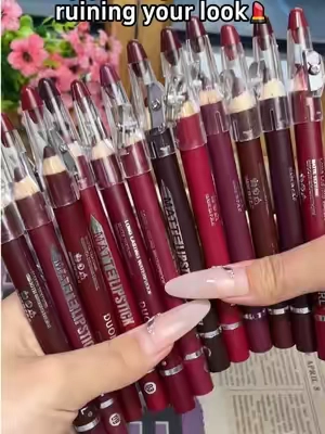 12 silky matte liners. 1 sharpener. Zero smudge.#LipLiner #SmudgeProof #MatteLip #LipKit #WaterproofMakeup     