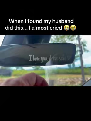 The sweetest way to say ‘l love you drive safe.’😭🥹 #giftideas  #fyp #caraccessories #carstickers #giftguide 