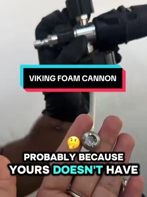 Does your foam cannon have this? #fyp #foamcannon #carwash #carcare #detailing @VIKING Car Care 