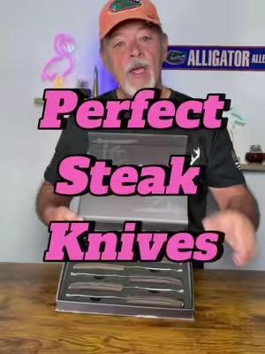 Your new steak knives! #knife #steak #tiktokshopsummersale #tiktokshopcreatorpicks #creatorsearchinsights @syokami_official 