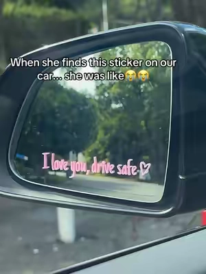 The sweetest way to say “I love you,drive safe ❤️”#fyp #giftideas #stickers #caraccessories #cars 