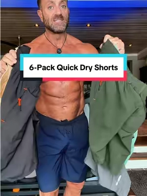 This 6 pack of men’s athletic shorts is made for workouts, running, travel, or just everyday wear. They’re lightweight, comfortable, easy to move in, and the zippered pockets help keep your phone, keys, and wallet from falling out. Instead of constantly wearing the same one or two pairs, grab a full pack and have your shorts rotation covered. #mensshorts #workoutshorts #quickdryshorts #mensstyle #gymwear 