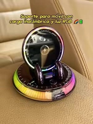 ¿Todavía no encuentras el soporte de teléfono ideal para tu coche? Este es perfecto para ti. #carmount #caraccessories #wirelesscharging #tiktokmademebuyit #phoneholder 