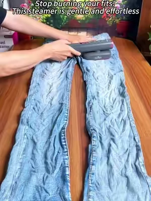 Smart Mom Tip: Steam the silk, dry iron the uniforms. Keep them sharp! ✨#steamer #ironingclothes #tiktokbacktoschool #CollegeEssentials #CleanTok 