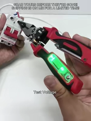 Needle-nose pliers with a built-in voltage tester and screwdriver—makes the job so much easier! #MultifunctionalPliers #WireStripperPliers #ElectricianTools #HardwareTools #ElectricianMustHaves