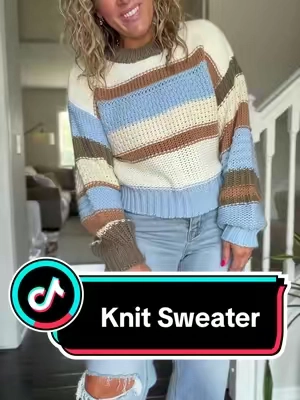 This knit sweater is exactly what I want to live in as soon as the weather starts cooling down 🍂🙌🏼 The relaxed fit is SO good—loose and comfortable without feeling oversized or sloppy—and the cropped length hits perfectly with high-waisted jeans. Plus, the color options are seriously making it hard to pick just one 😍 Such an easy staple for transitioning into fall and wearing all season long!  #TikTokshopbacktoschool #KnitSweater #FallOutfit #CroppedSweater #FallFashion