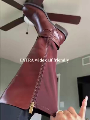 Wide CALF friendly Vince camutos boots 🤎🤎 #widecalfboots #widecalfkneehighboots #vincecamuto #qvcloyaltyprogram 