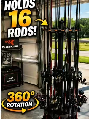 Finally got all my rods off the floor.  #KastKing #FishingGear #FishingTok #FishingStorage #TikTokShopFinds @KastKingUSA 
